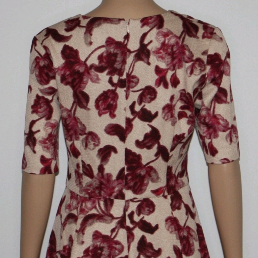 Gal Meets Glam Edith Floral Fit And Flare Midi Dress - Picture 8 of 13